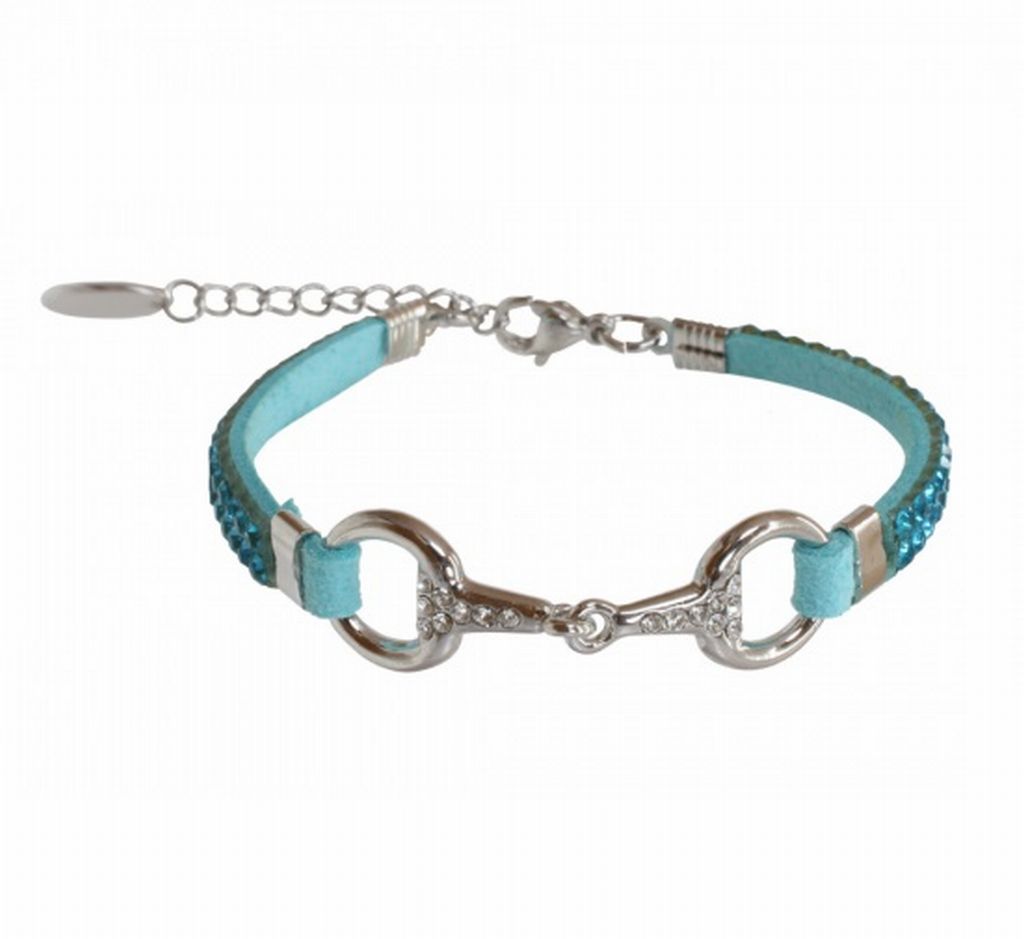 Armband Equinema silver turkos