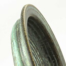 Gunnar Nylund (Igloo 1965) Green Bowl with Circular Relief 21 cm