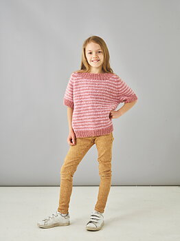 T-shirt i ränder barn - Elsa by Permin