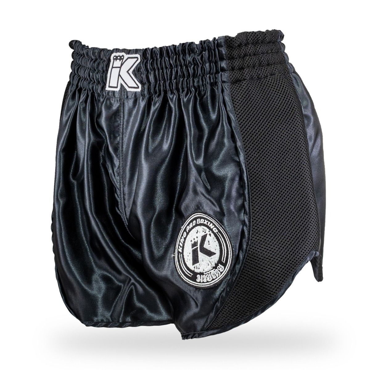 KING Thaishorts Retro Mesh Svart