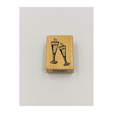Rubber Stamps Second Hand - Champagne Glass