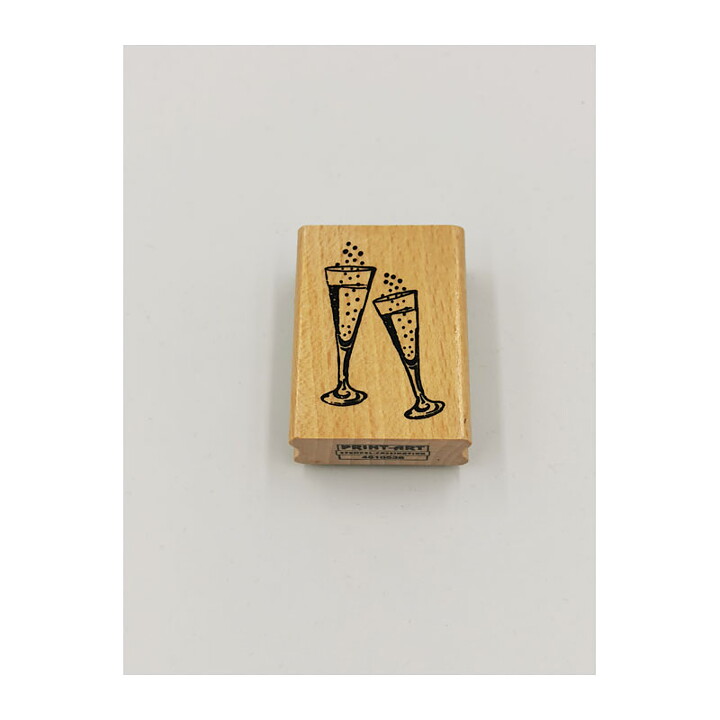 Rubber Stamps Second Hand - Champagne Glass