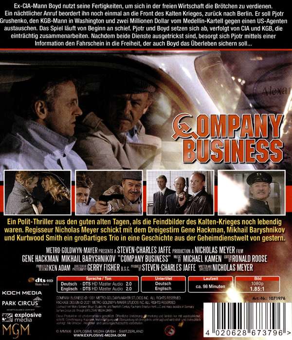 Company Business (ej svensk text) (Blu-ray) - 2