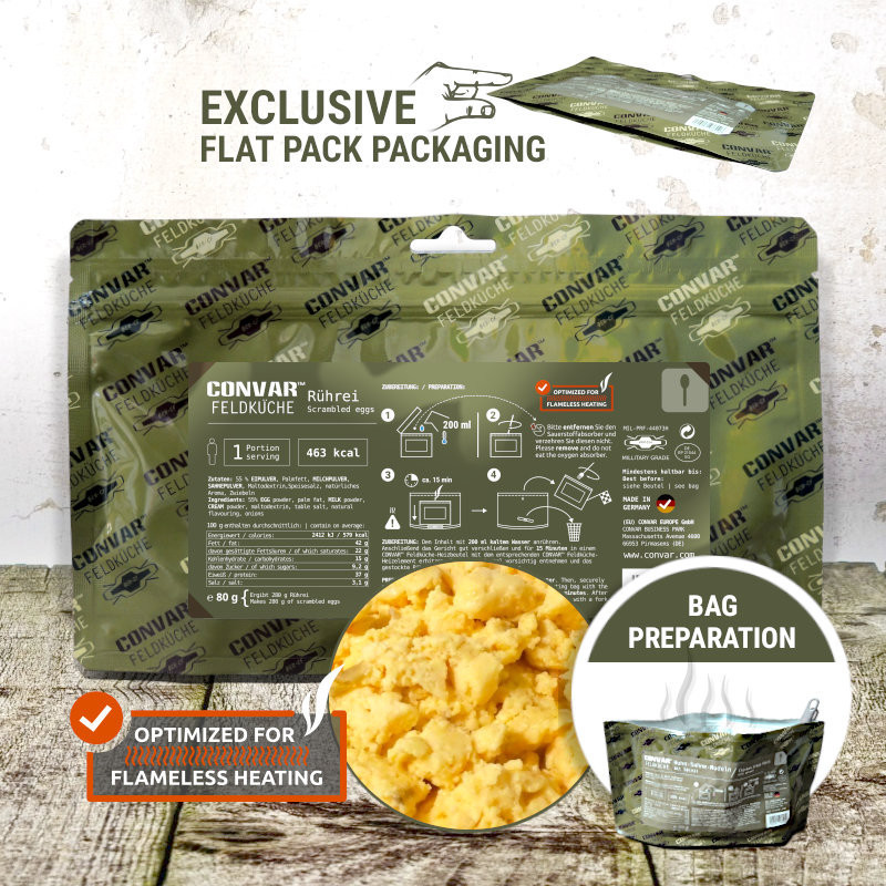 Convar Emergency Food | Scrambled eggs | Frystorkad mat | 80g