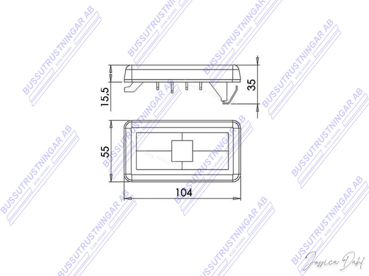 Sidomarkering Scanina LED - 4