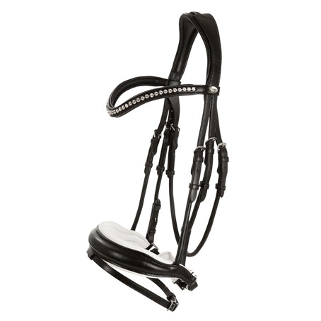 Lippo Supreme Integro Grande Bridle - Black / white