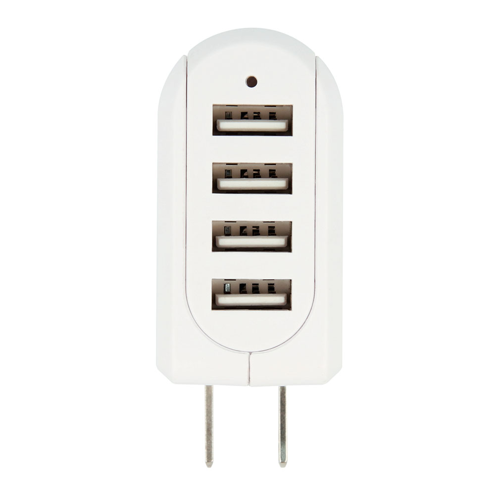 Reseadapter - SKROSS US USB Charger 4-port - 2