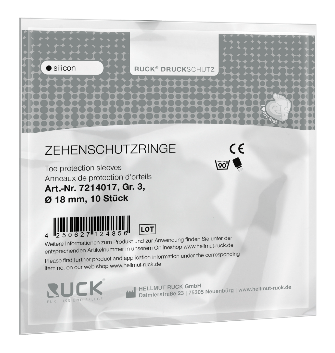 RUCK® AVLASTNING Silikon, Tåring, storlek 3 (Ø 18 mm), 10 st