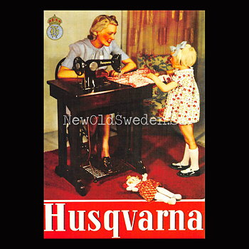HUSQVARNA Symaskin - Vykort A5