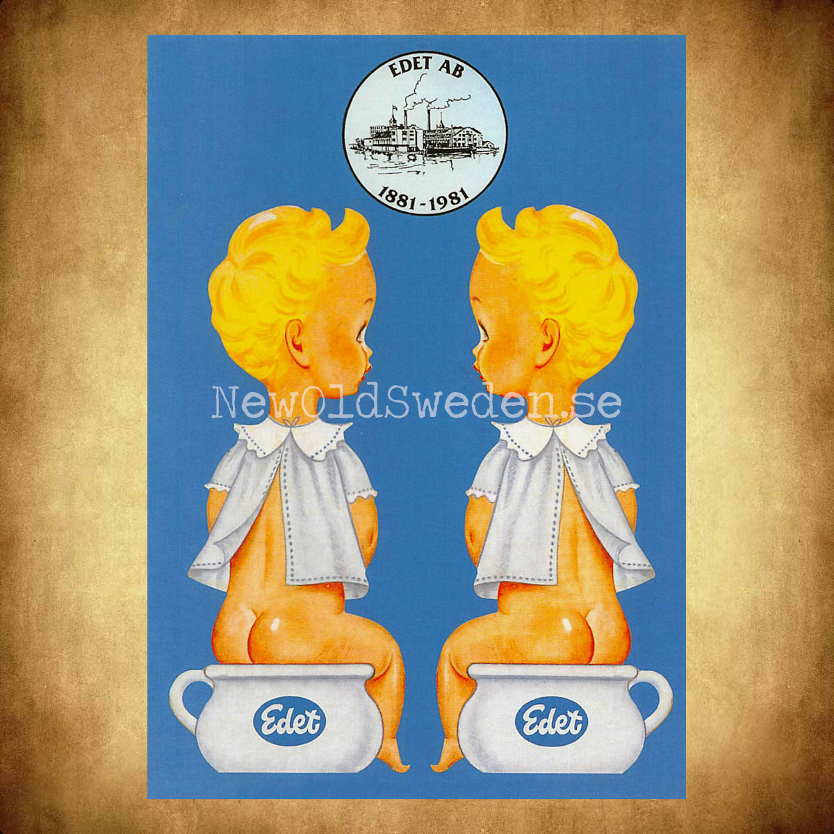 Edet AB 100 år 1881 - 1981 - Vykort A5 - 2