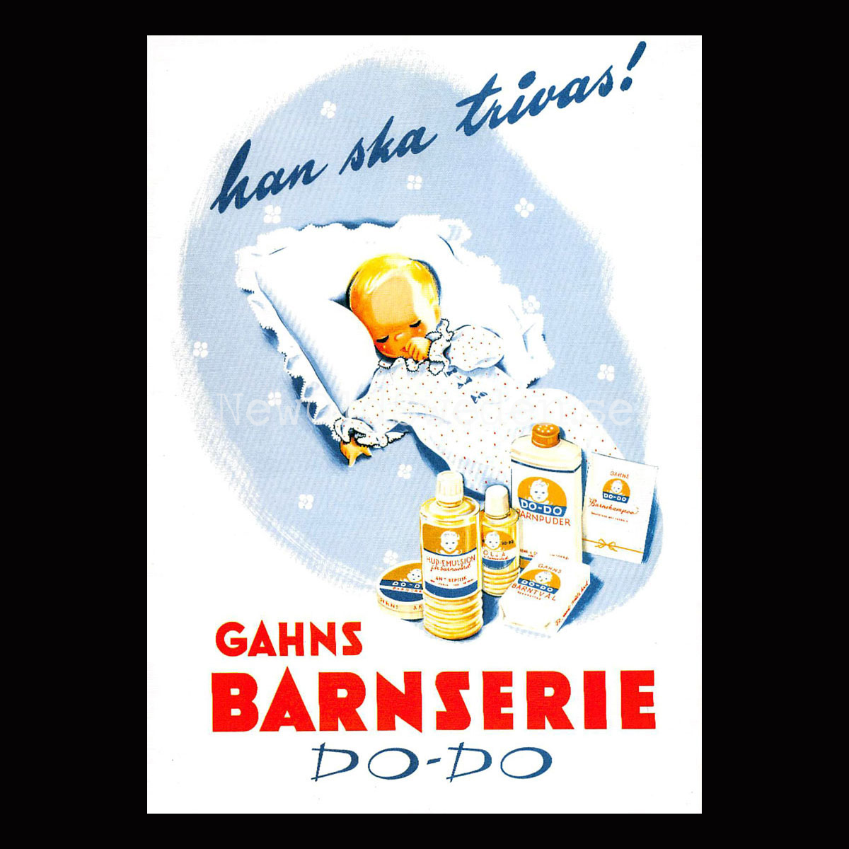GAHNS BARNSERIE DO-DO  - Vykort A5