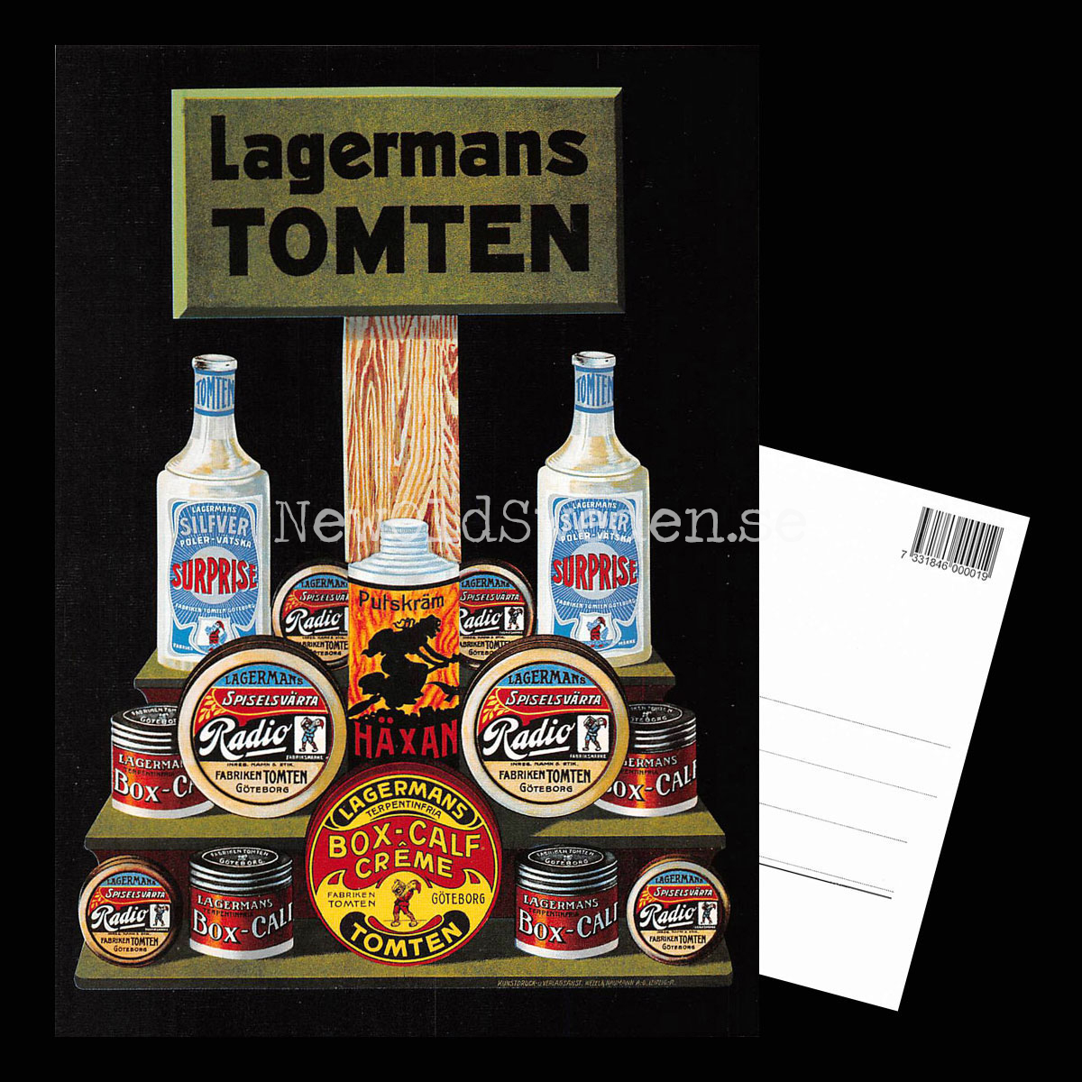 LAGERMANS TOMTEN - Vykort A5 - 3