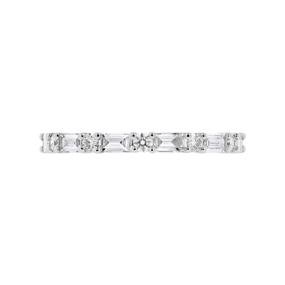 PRONG SET BAGUETTE DIAMOND RING - 2