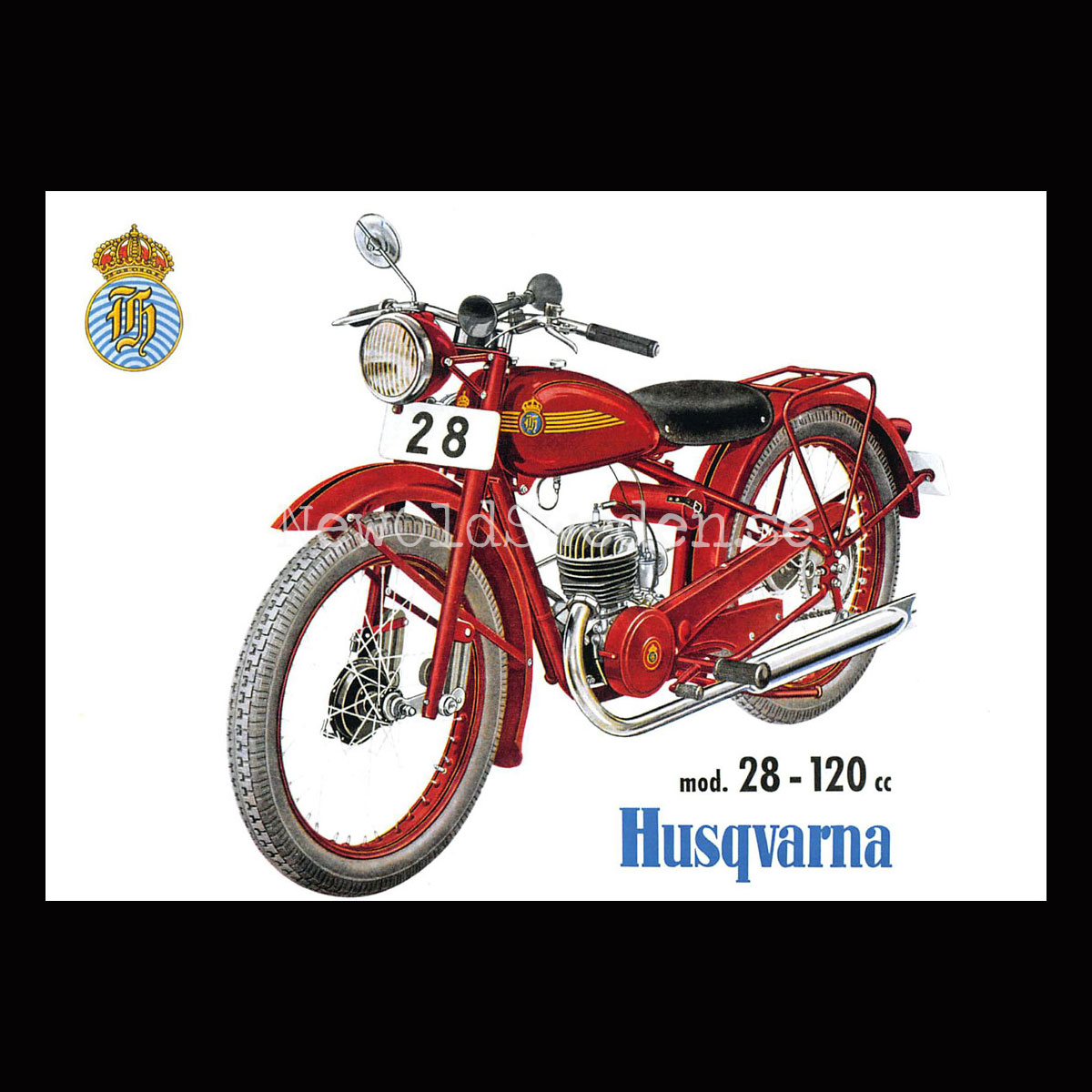 HUSQVARNA - mod. 28 - 120cc - Vykort A5