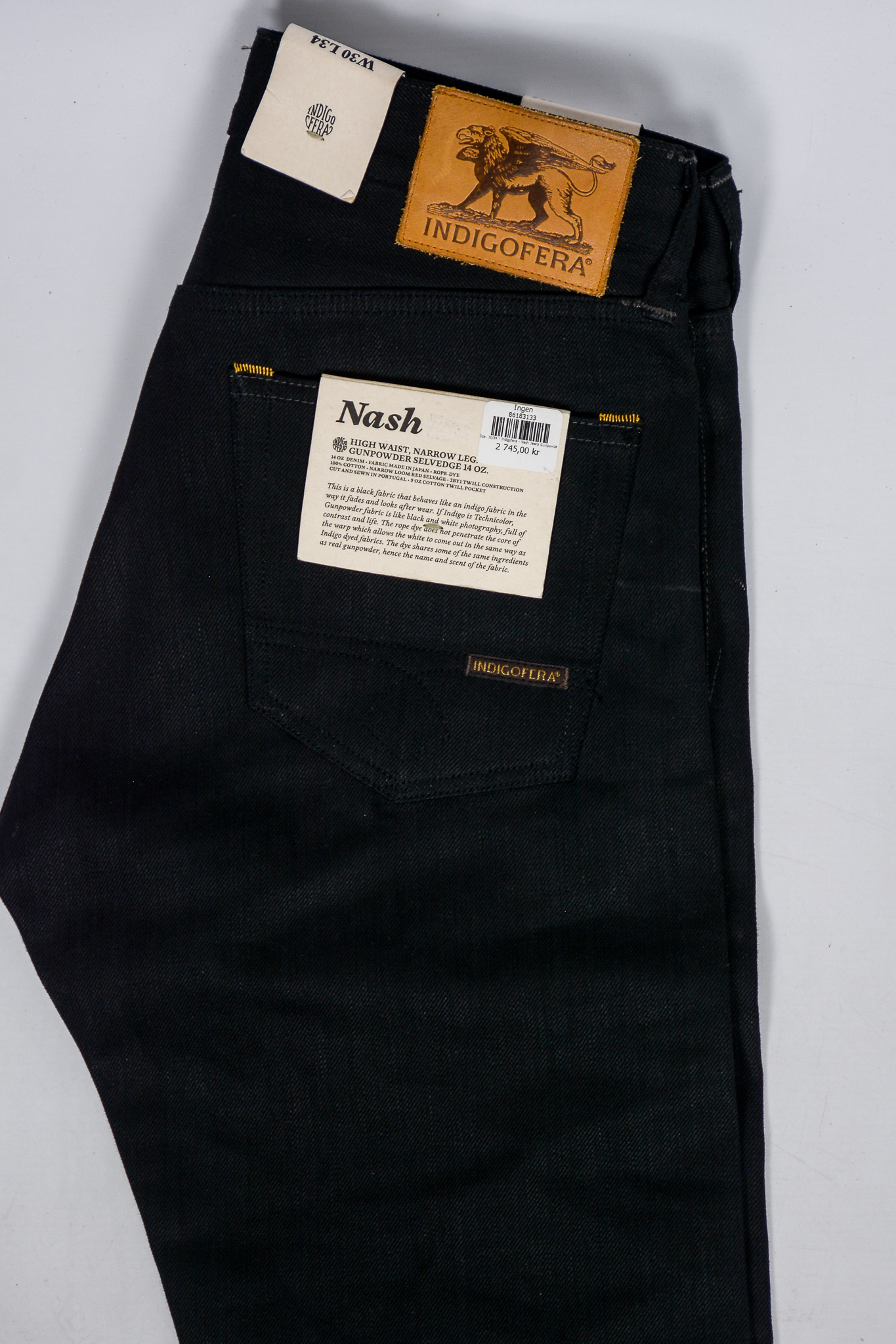 Indigofera - Nash Jeans Gunpowder Black 14 oz - 10