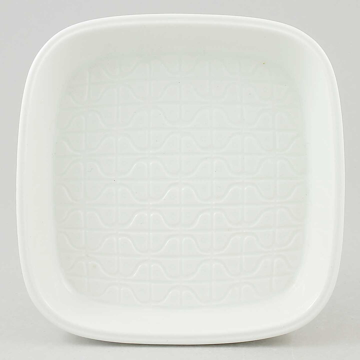 グナー・ニールンド Dominoシリーズ 白のディッシュ  Bowl 1960年代  15cm (3)