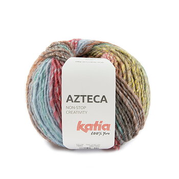 Katia Azteca 7883 ljusgul - röd - grön