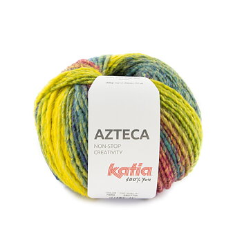 Katia Azteca 7884 turkos - gul - blågrön