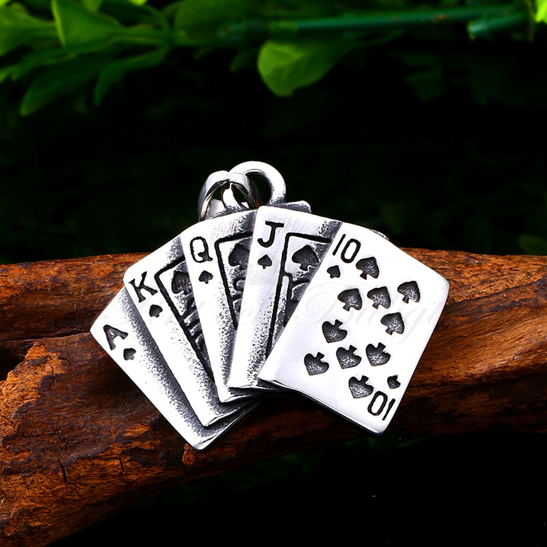 Necklace Royal Straight Flush - Royal Hand Poker Amulet - 2