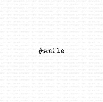 Gummiapan stämpel- #smile