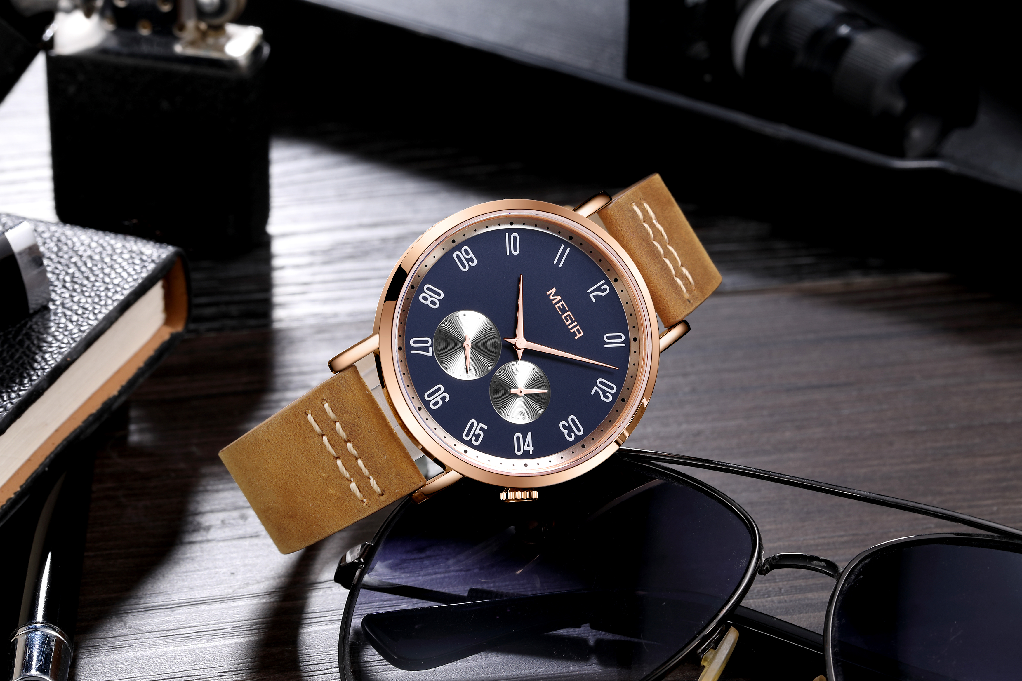 Megir Galant Rose Gold Blue - 5