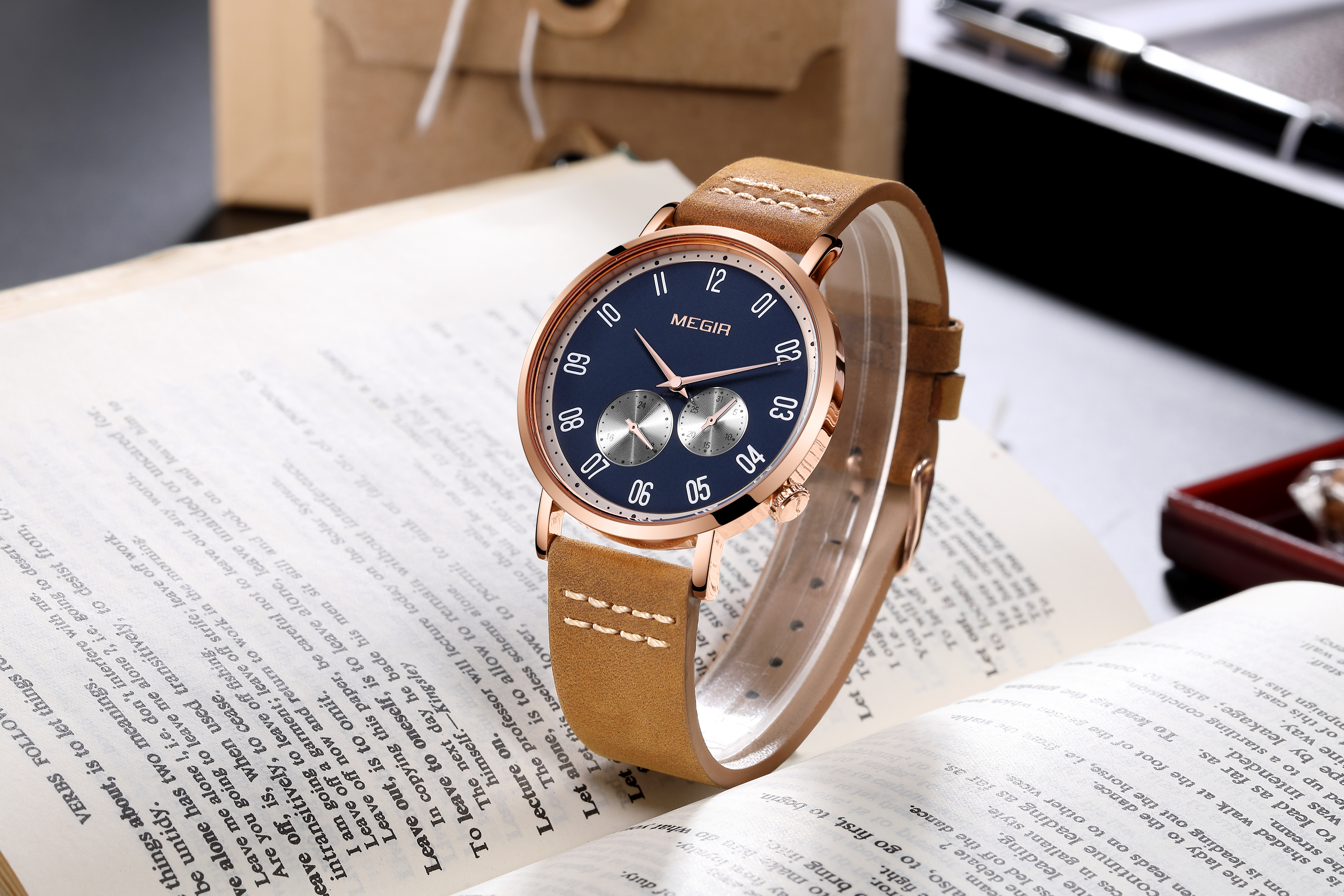 Megir Galant Rose Gold Blue - 6