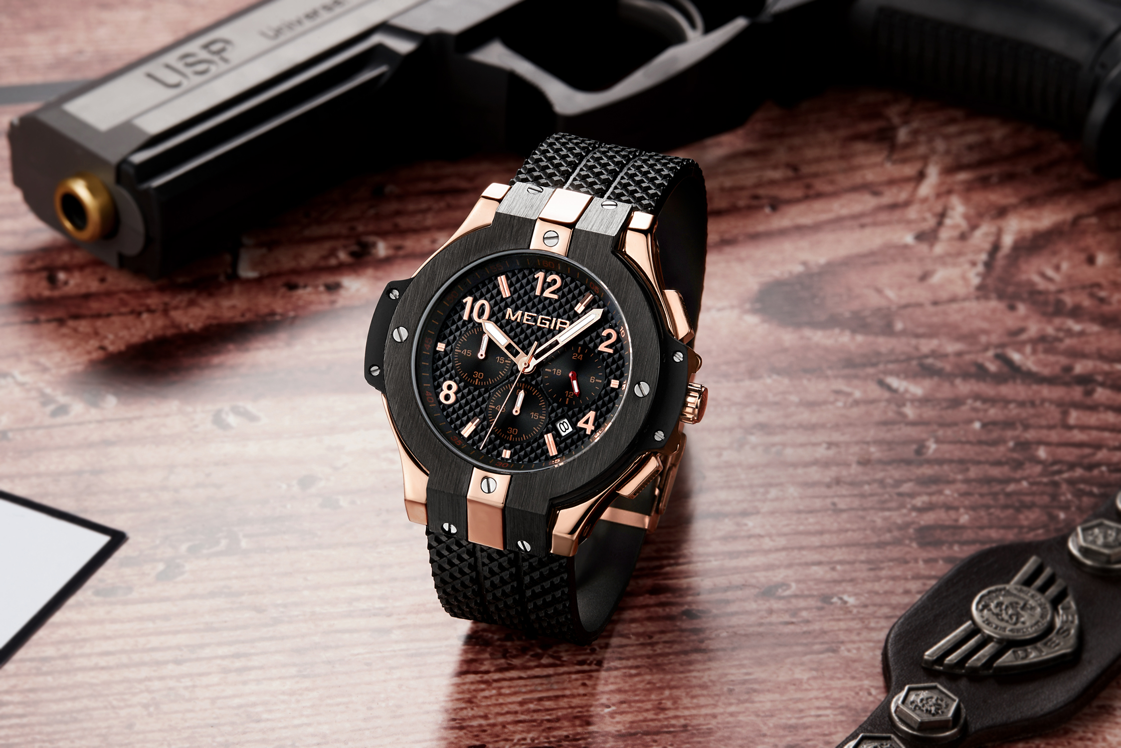 Megir Night Dweller Rose Gold Black - 6