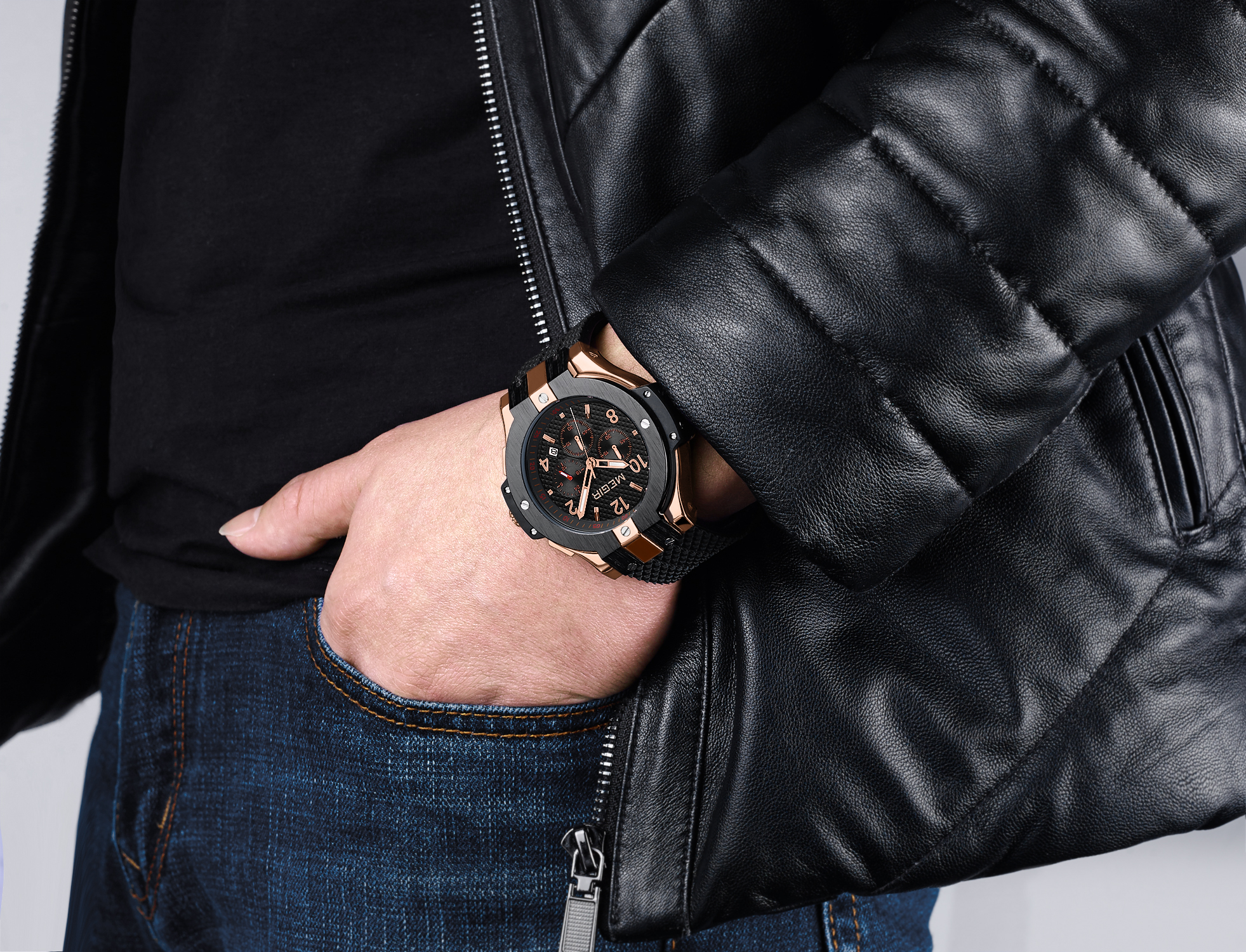 Megir Night Dweller Rose Gold Black - 7