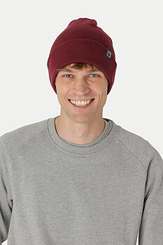 Classic Beanie, Unisex, Bordeaux, Neutral, Fairtrade & Organic GOTS