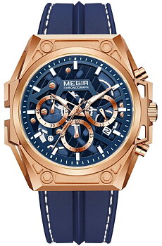Megir Brute Force Rose Gold Blue