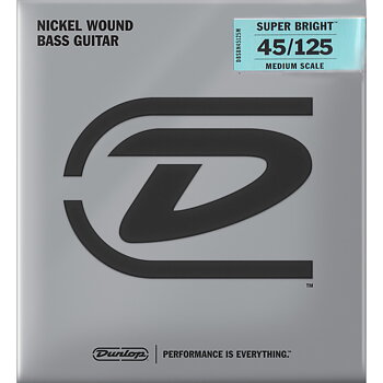 Dunlop Super Bright™ Nickel Wound Bass 045-125 (5-String Medium Scale)