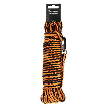Dogman Spårlina Iris flätad orange  15m