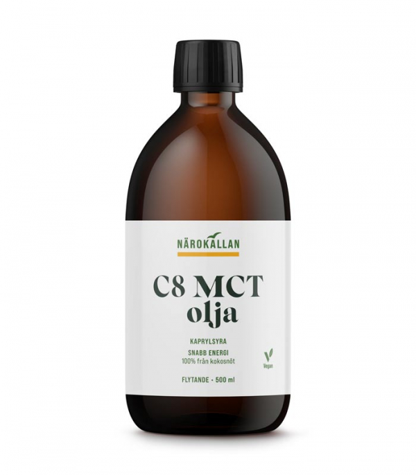 C8 MCT Olja 500ml, Närokällan