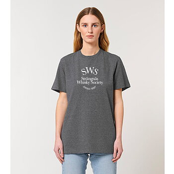 SWS Ekologisk återvunnen T-shirt svart-mellerad