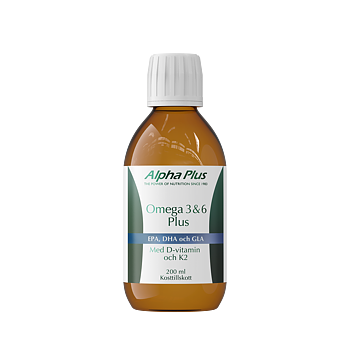 Omega 3 & 6 Plus 200 ml , Alpha Plus