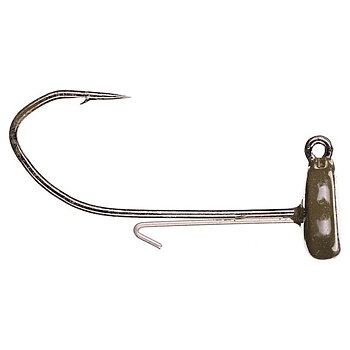 Ned rig-jiggskalle med wire som håller kvar betet på kroken. Otroligt starka och sylvassa Eagle Claw-krokar