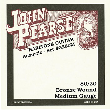 John Pearse 3280M Baritone 80/20 Bronze Acoustic 017-070 
