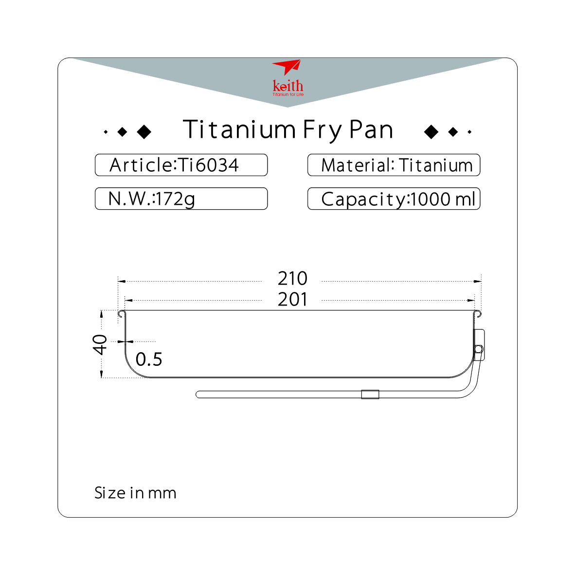 Keith – Titanium Stekpanna - 4