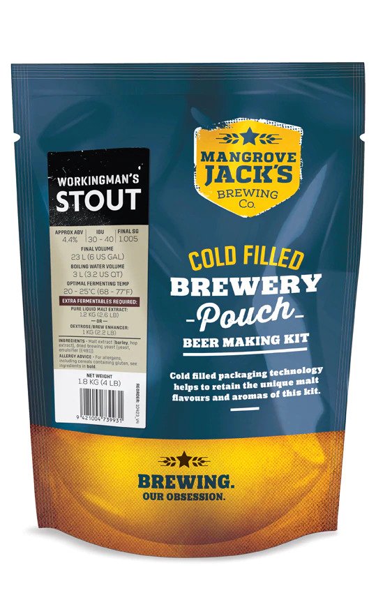 Mangrove Jack Export Stout (Workingmans) 23 litraa olutsetti