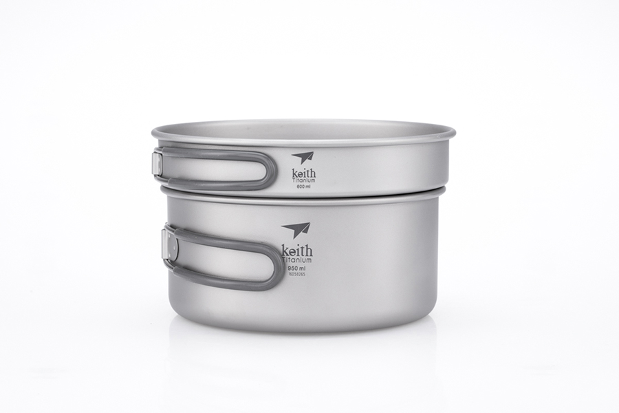 2-Piece Titanium pot and Pan Cook Set 950+600 - 2