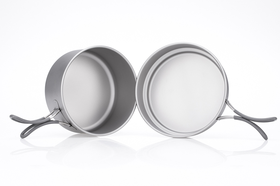 2-Piece Titanium pot and Pan Cook Set 950+600 - 8