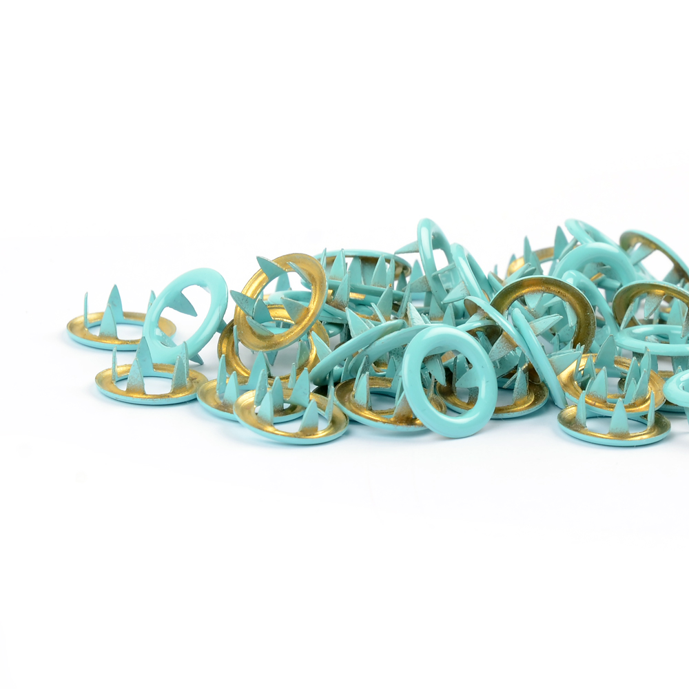 TRYCKKNAPPAR - TURQUOISE