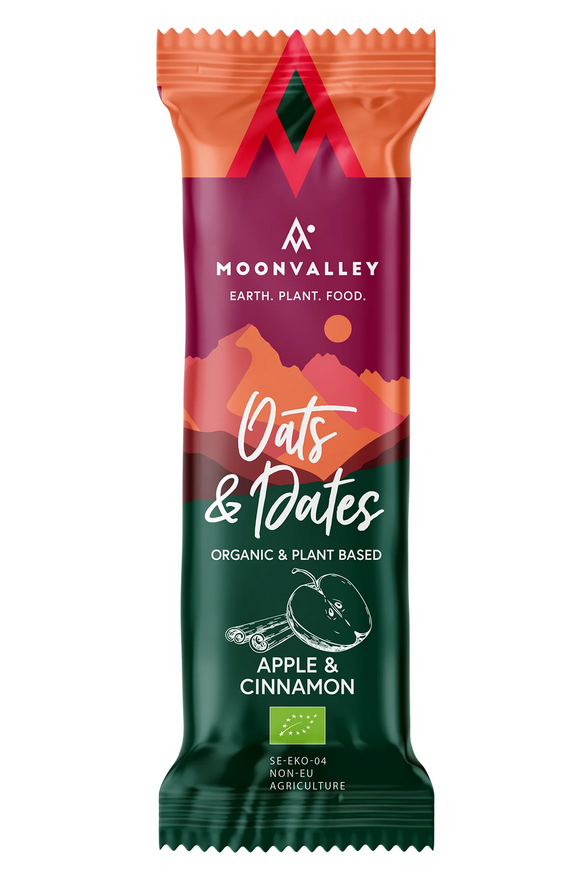Energibar Äpple & Kanel 50g, EKO Moonvalley 