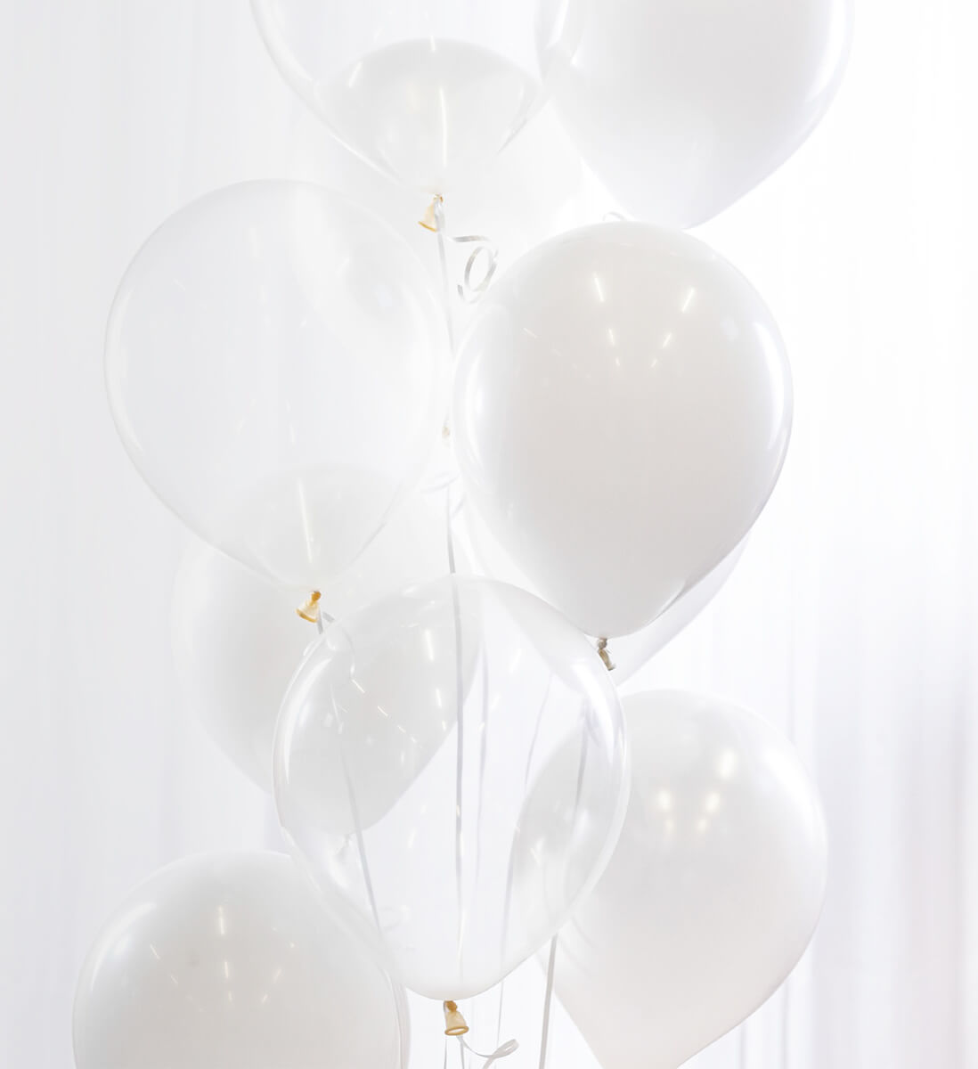 Ballongbukett paket Vit