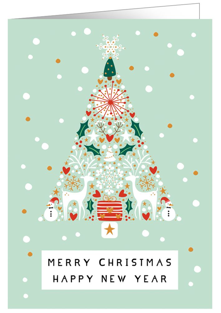 Christmas Into a Tree, Pretty in Print, Greeting Card