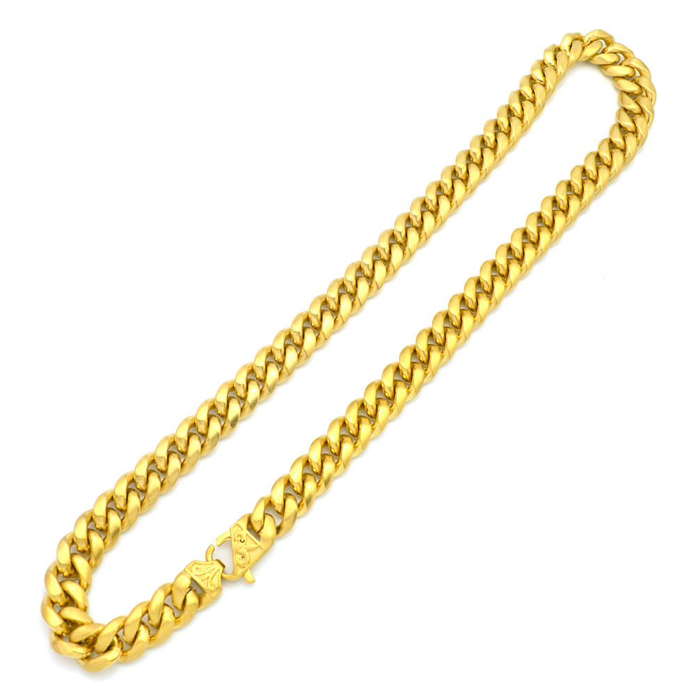 Halskjede Boss De Lux Armoured Gold fargede Long Heavy. - 2