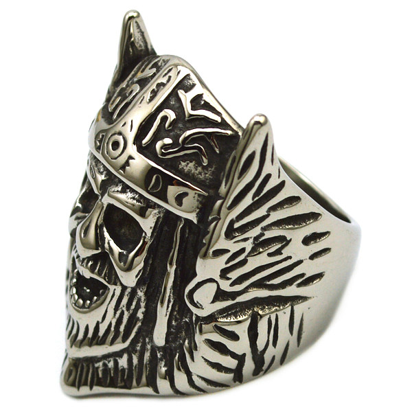 #Wikinger-Totenkopf-Ring. - 2