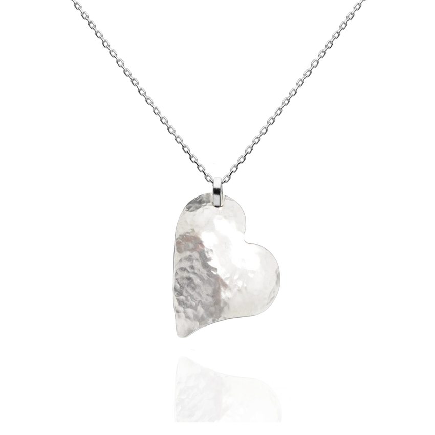 Sterling Silver Handmade Heart Pendant - 2