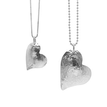 Sterling Silver Handmade Heart Pendant