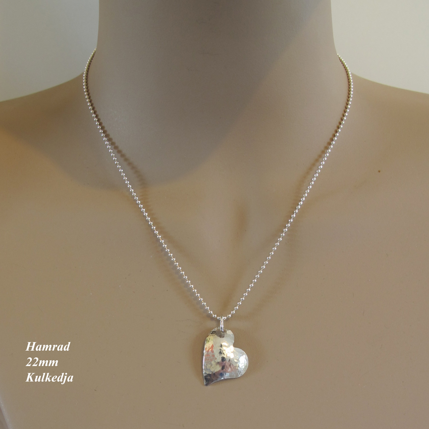 Sterling Silver Handmade Heart Pendant - 3